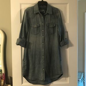 Gap Denim Shirt Dress